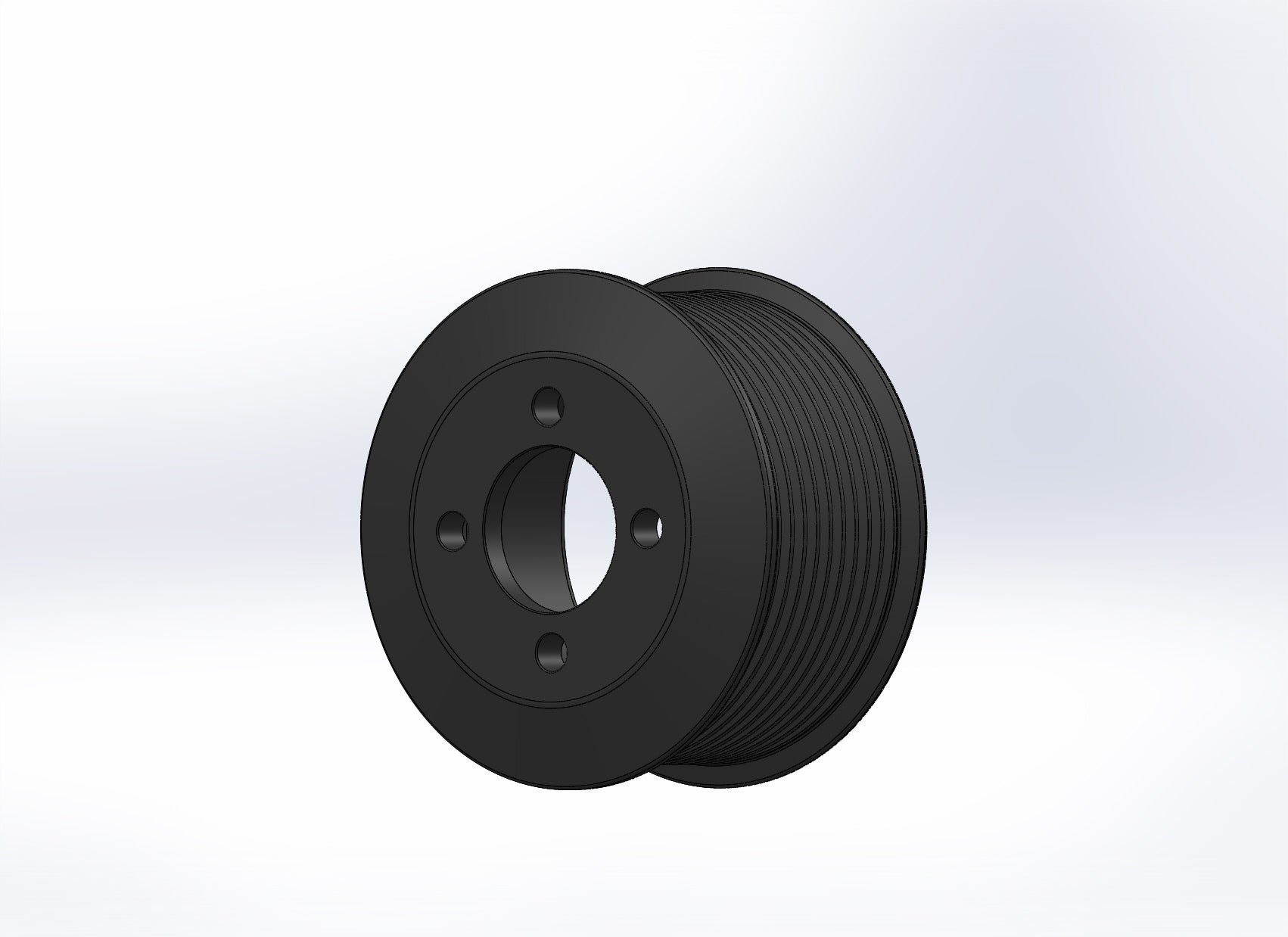 90mm 10 Rib ZPE GripTec® 2pc Magnuson LSA/LT4 2650 TVS L3 Black Pulley Only